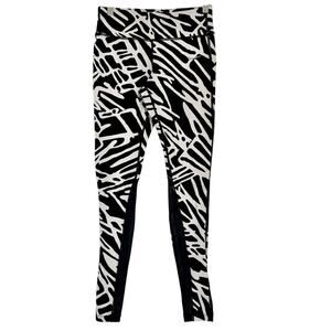 Nike Women’s Dri-Fit Leggings Black White Geometric Print Small EUC Activewear